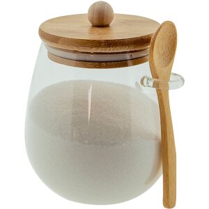 Clayre & Eef 6GL4031 Storage Jar with Lid 12x11x13 cm...