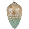 Clayre & Eef 6GL4046 Christmas Ball Ø 11x20 cm Turquoise