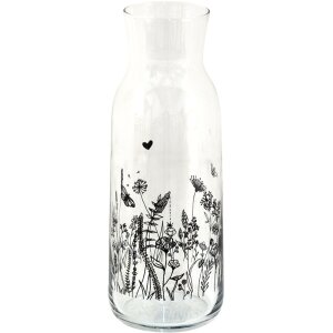 Clayre & Eef 6GL4079 Carafe Ø 9x25 cm - 1000 ml