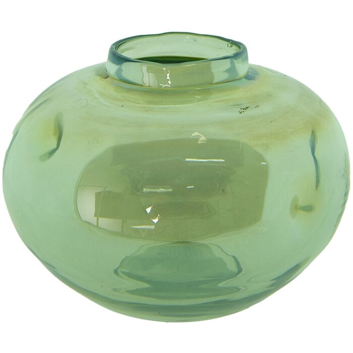 Clayre & Eef 6GL4090 Vase Ø 15x11 cm Green