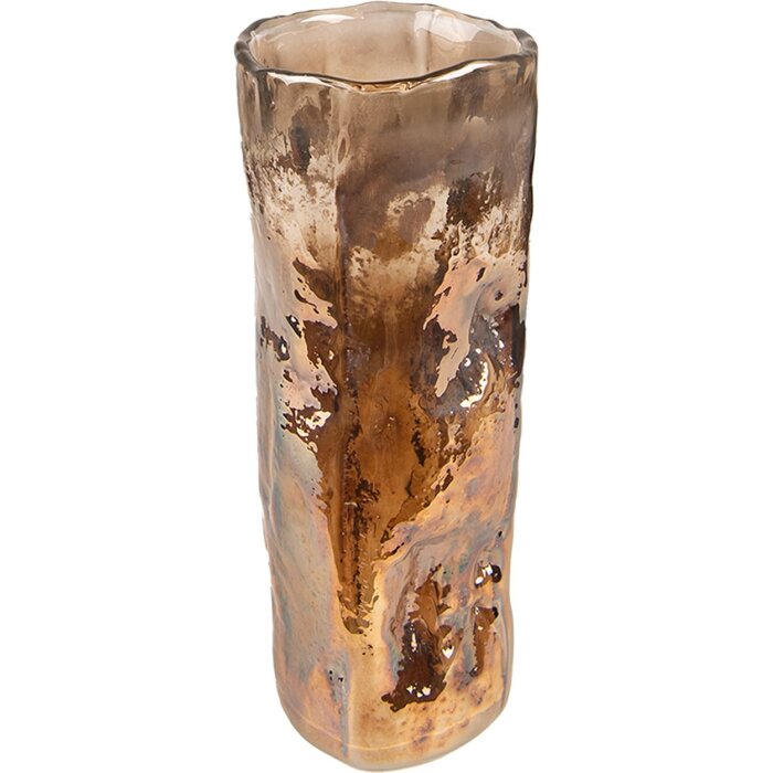 Clayre & Eef 6GL4094 Vase Ø 8x20 cm Brown