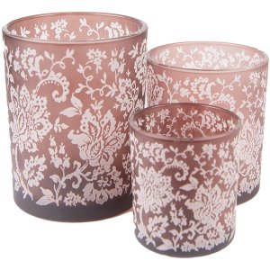 Clayre & Eef 6GL4096 Tealight holder (3 pieces)...