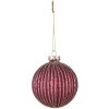 Clayre & Eef 6GL4130 Christmas Tree Ball Ø 8x8 cm (Set of 2) Red