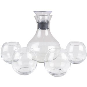 Clayre & Eef 6GL4186 Carafe Set Ø 15x22 cm -...