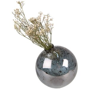 Clayre & Eef 6GL4293 Vase Ø 13x13 cm Grey