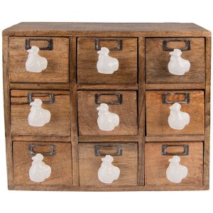 Clayre & Eef 6H2176 Mini Chest of Drawers 34x12x30 cm...