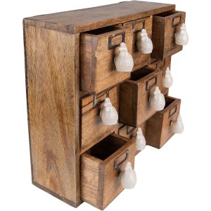 Clayre & Eef 6H2176 Mini Chest of Drawers 34x12x30 cm...