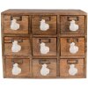 Clayre & Eef 6H2176 Mini Chest of Drawers 34x12x30 cm Brown