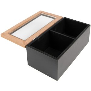 Clayre & Eef 6H2235 Tea caddy (2 compartments) 18x9x7...