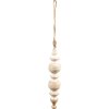 Clayre & Eef 6H2240 Decoration Ornament Ø 5x23 cm Beige - White