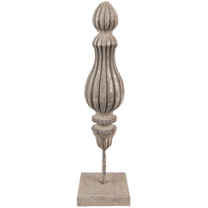 Clayre & Eef 6H2277 Decoration Ornament 8x8x29 cm Grey