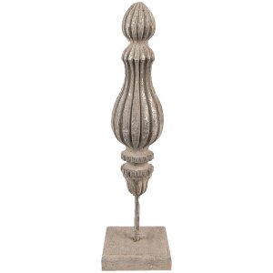 Clayre & Eef 6H2277 Decoration Ornament 8x8x29 cm Grey