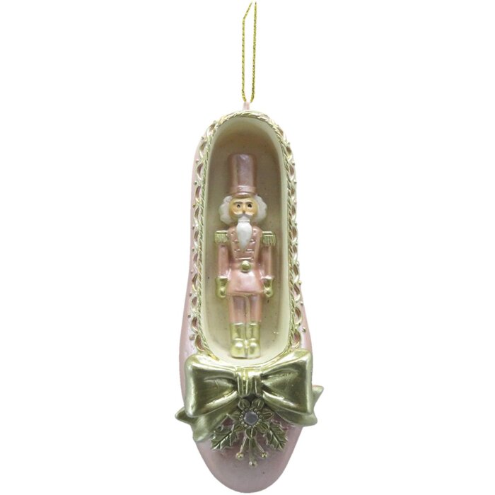 Clayre & Eef 6PR3651 Hanger Nutcracker in Ballet Slipper 4x3x11 cm Pink