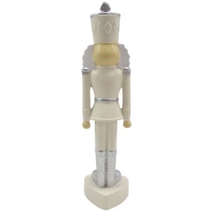 Clayre & Eef 6PR3657 Decoration Nutcracker 4x4x17 cm Beige