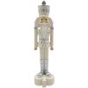 Clayre & Eef 6PR3657 Decoration Nutcracker 4x4x17 cm Beige