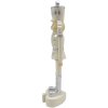 Clayre & Eef 6PR3657 Decoration Nutcracker 4x4x17 cm Beige