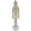 Clayre & Eef 6PR3657 Decoration Nutcracker 4x4x17 cm Beige