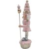 Clayre & Eef 6PR3664 Decoration Nutcracker 5x5x16 cm Pink