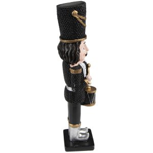 Clayre & Eef 6PR3673 Decoration Nutcracker 5x4x20 cm Black