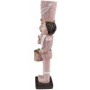 Clayre & Eef 6PR3674 Decoration Nutcracker 5x4x20 cm Pink