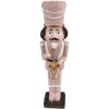 Clayre & Eef 6PR3676 Decoration Nutcracker 5x4x16 cm Pink