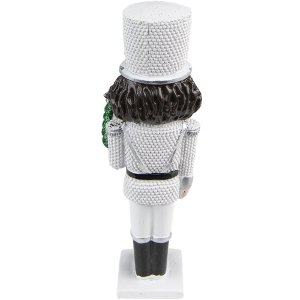 Clayre & Eef 6PR3677 Decoration Nutcracker 5x4x19 cm White