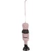 Clayre & Eef 6PR3682 Decoration Pendant Nutcracker 4x3x13 cm Pink