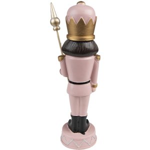 Clayre & Eef 6PR3687 Decoration Nutcracker 7x7x23 cm Pink