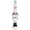 Clayre & Eef 6PR3696 Decoration Nutcracker 8x7x33 cm White Christmas Decoration