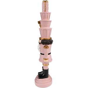 Clayre & Eef 6PR3699 Decoration Nutcracker 8x7x33 cm Pink Christmas Decoration