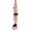 Clayre & Eef 6PR3699 Decoration Nutcracker 8x7x33 cm Pink Christmas Decoration