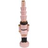 Clayre & Eef 6PR3699 Decoration Nutcracker 8x7x33 cm Pink Christmas Decoration