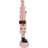 Clayre & Eef 6PR3699 Decoration Nutcracker 8x7x33 cm Pink Christmas Decoration