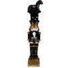 Clayre & Eef 6PR3702 Decoration Nutcracker 6x5x23 cm Black Christmas Decoration