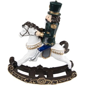 Clayre & Eef 6PR3709 Decoration Nutcracker on Rocking...