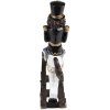 Clayre & Eef 6PR3711 Decoration Nutcracker on Rocking Horse 15x5x18 cm