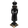 Clayre & Eef 6PR3714 Decoration Nutcracker 8x8x24 cm Black