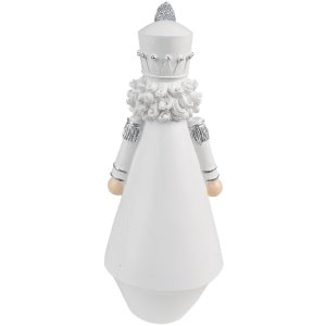 Clayre & Eef 6PR3720 Decoration Nutcracker 9x9x24 cm White