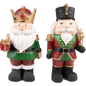 Clayre & Eef 6PR3732 Decoration Nutcracker (Set of 2)...