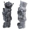 Clayre & Eef 6PR3732Z Decoration Nutcracker (Set of 2) 11x8x21 cm Grey