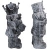 Clayre & Eef 6PR3732Z Decoration Nutcracker (Set of 2) 11x8x21 cm Grey