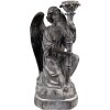 Clayre & Eef 6PR3733Z Candle Holder Angel 15x14x29 cm Grey