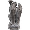 Clayre & Eef 6PR3733Z Candle Holder Angel 15x14x29 cm Grey