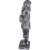 Clayre & Eef 6PR3734 Decoration Nutcracker 15x11x47 cm Grey