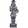 Clayre & Eef 6PR3734 Decoration Nutcracker 15x11x47 cm Grey