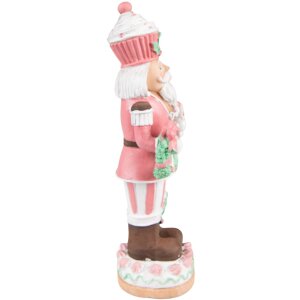 Clayre & Eef 6PR3735 Decoration Nutcracker 9x6x24 cm Pink