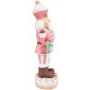 Clayre & Eef 6PR3735 Decoration Nutcracker 9x6x24 cm Pink