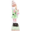 Clayre & Eef 6PR3736 Decoration Nutcracker 9x6x24 cm Green - Pink