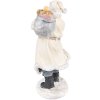 Clayre & Eef 6PR3738 Decoration Father Christmas 11x9x21 cm Beige - Grey