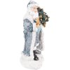 Clayre & Eef 6PR3739 Decoration Father Christmas 11x9x21 cm Grey - Blue